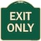 Signmission Parking Lot Exit Only Heavy-Gauge Aluminum Architectural Sign, 18" L, 18" H, G-1818-23423 A-DES-G-1818-23423 - alternate 1